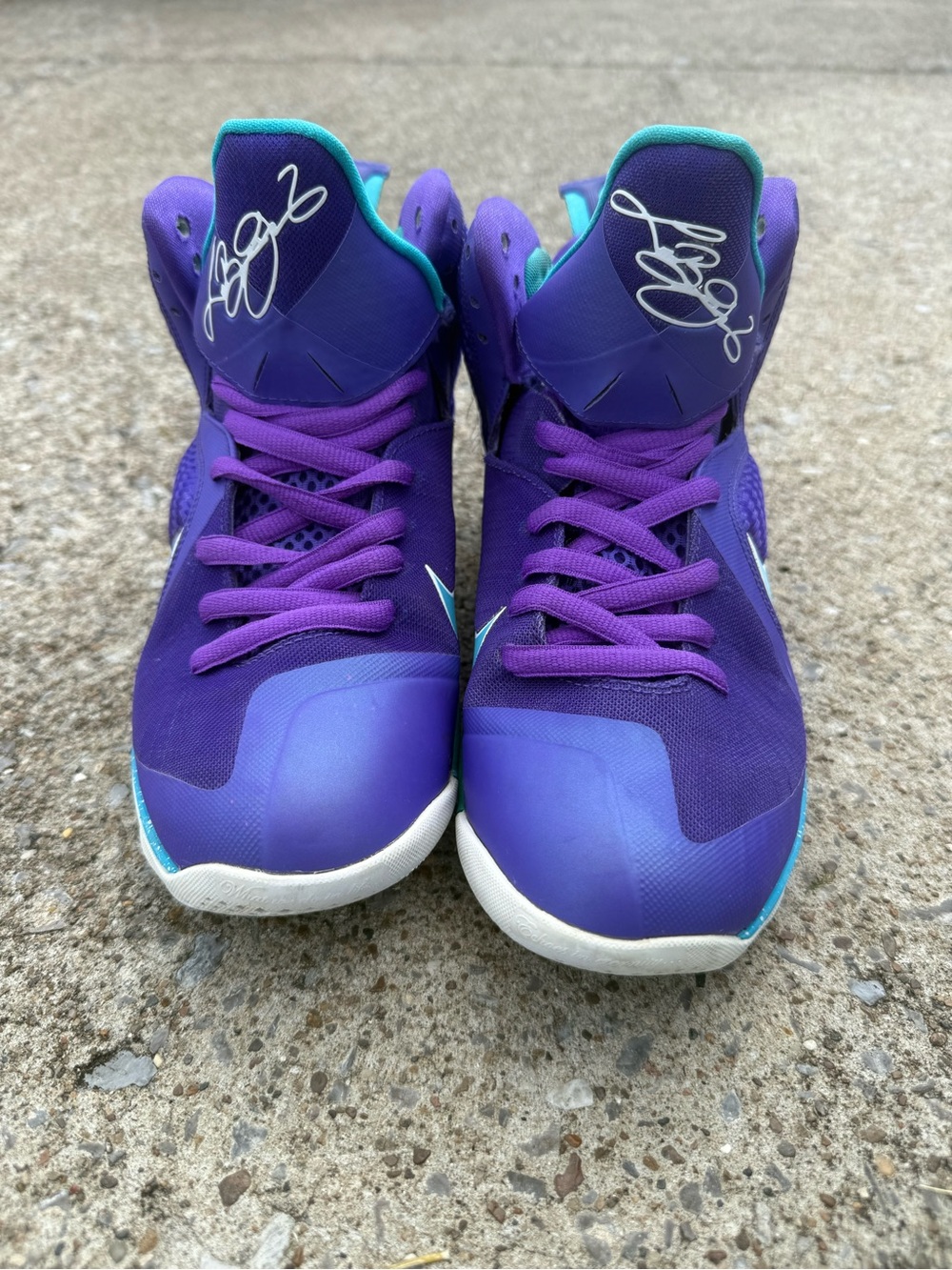 Nike Lebron 9 Summit Lake Hornets High Top Basketball Men Size:8 Shoes Sneakers